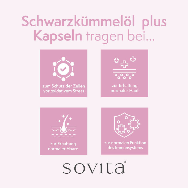 sovita Schwarzkümmelöl Plus Kapseln