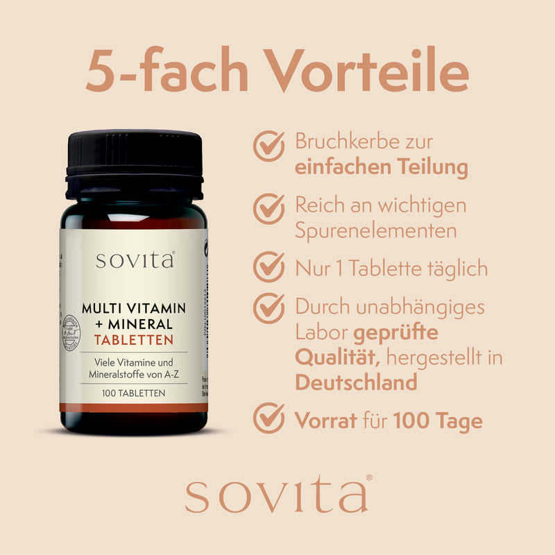 sovita Multi Vitamin + Mineral-Tabletten