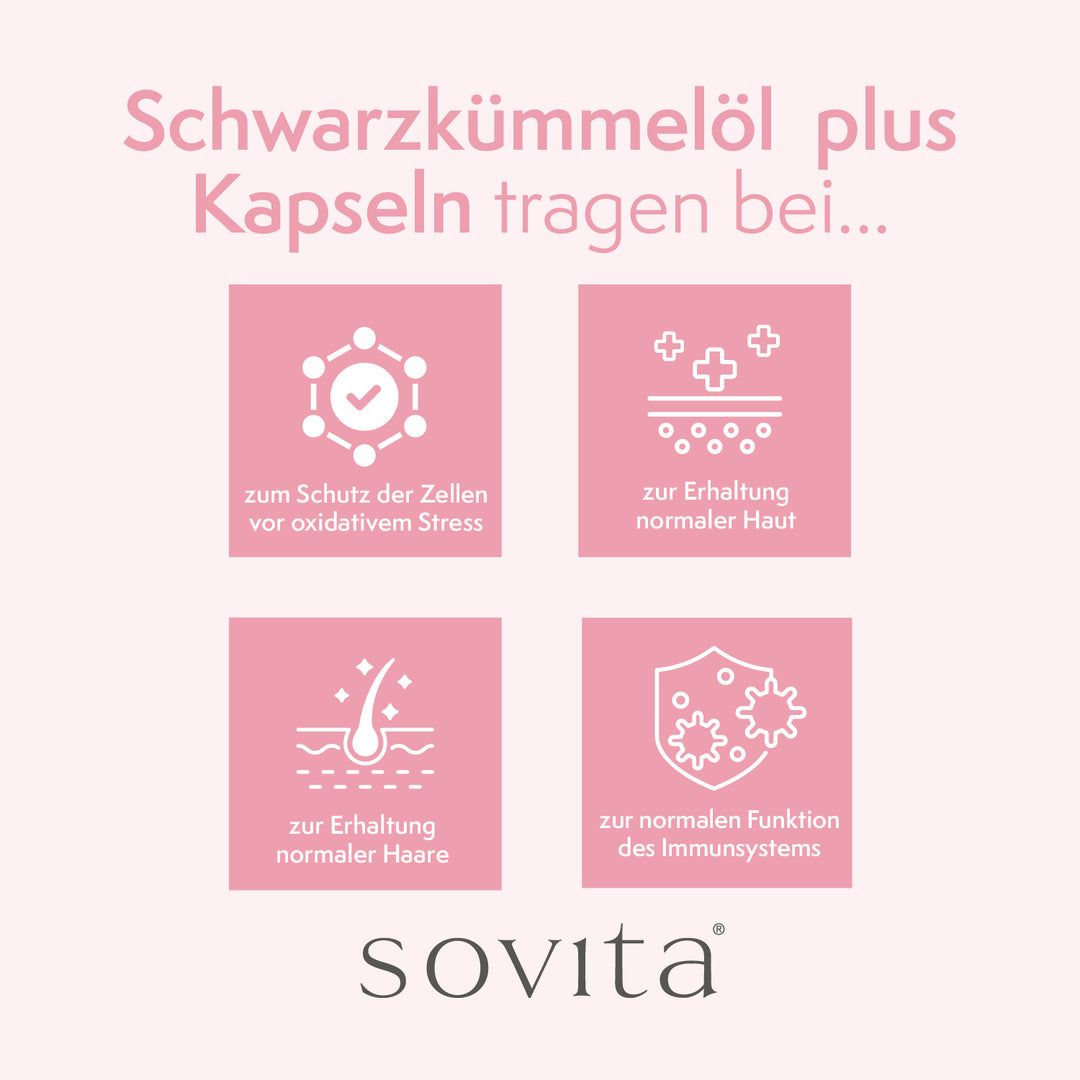 sovita Schwarzkümmelöl Plus Kapseln