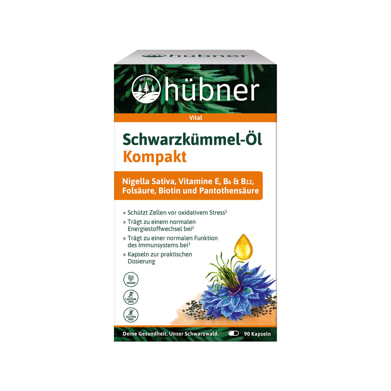 Hübner Schwarzkümmel-Öl Kompakt (90 Kapseln)