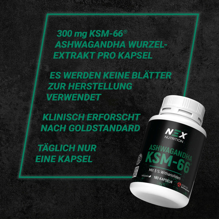 NEX Ashwagandha KSM-66 Kapseln