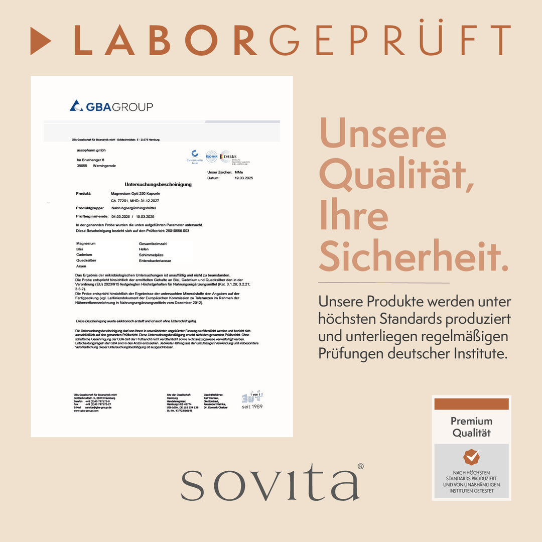 sovita Magnesium Opti 250 Kapseln