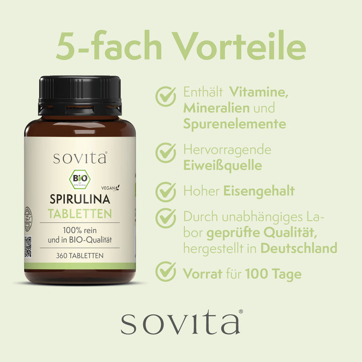 sovita BIO Spirulina 500mg Tabletten