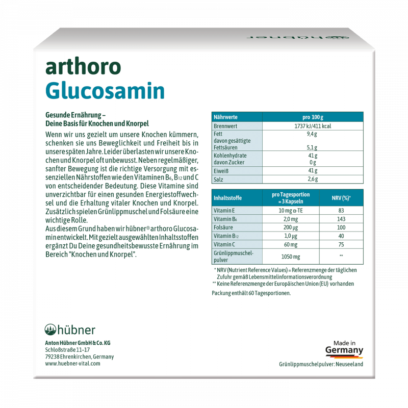 Hübner arthoro Glucosamin