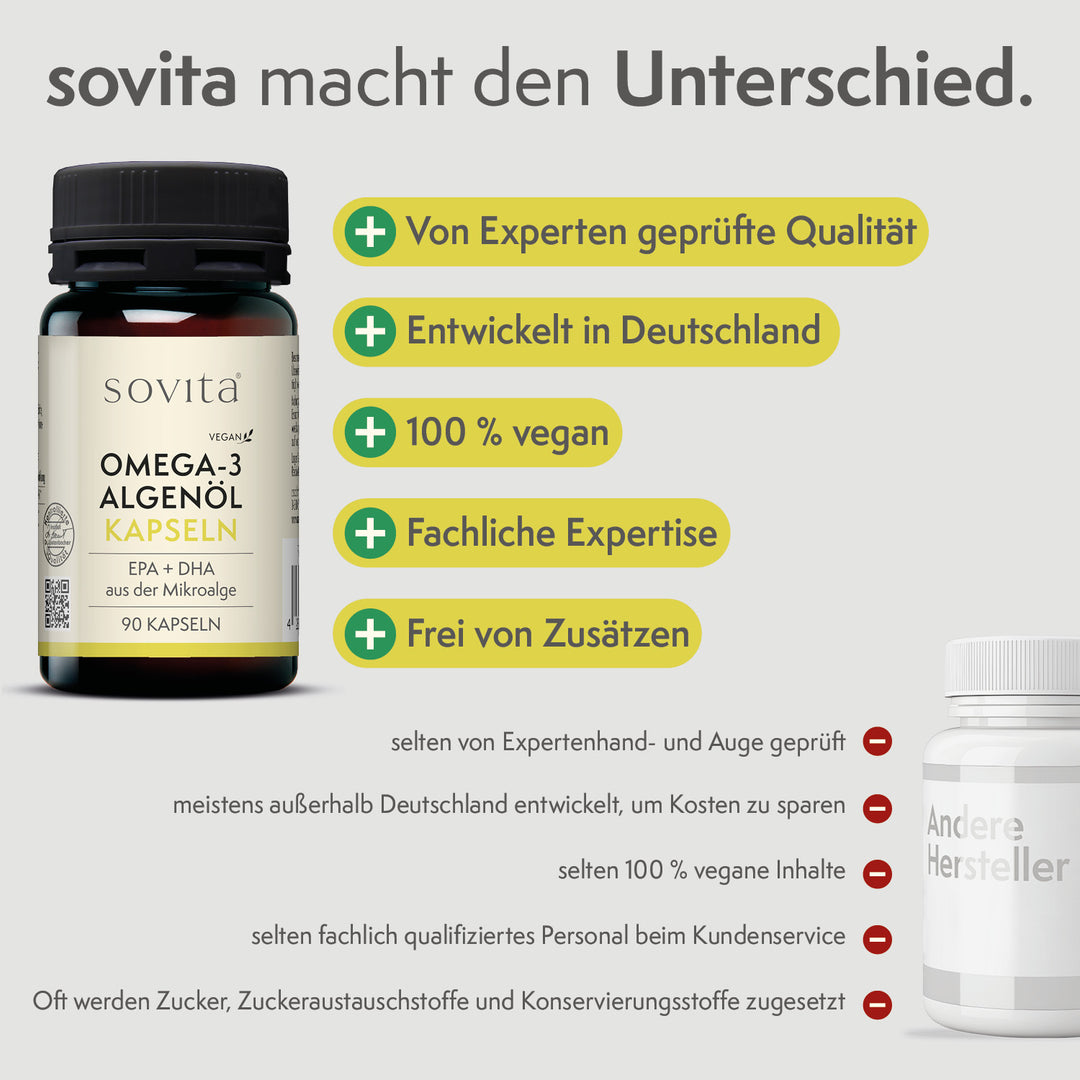 sovita Omega-3 Algenöl Kapseln