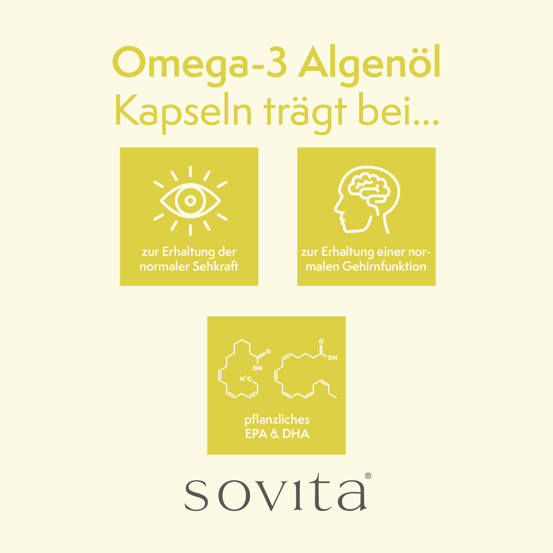 sovita Omega-3 Algenöl Kapseln