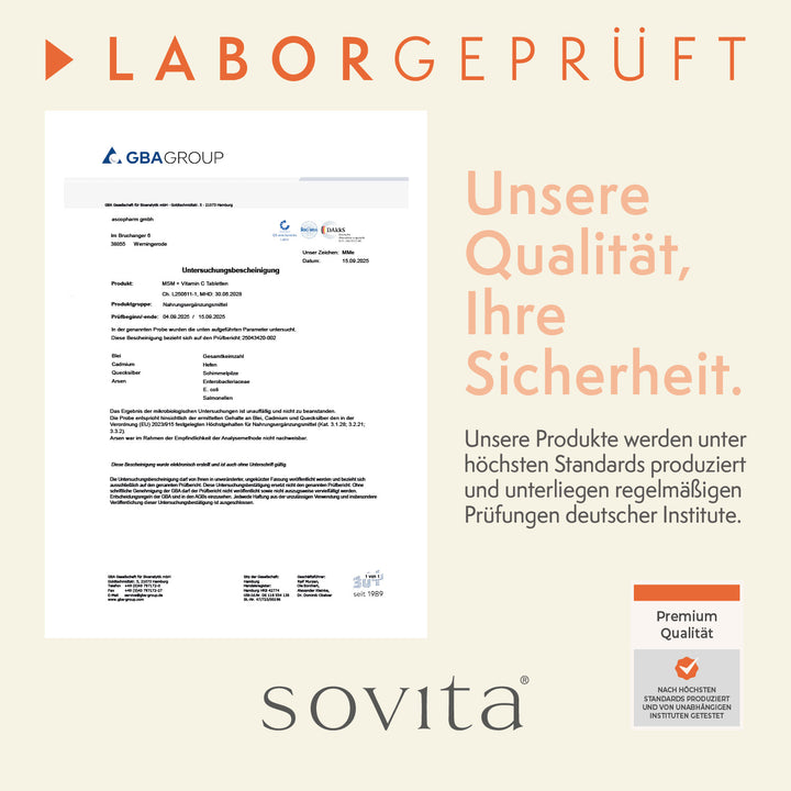 sovita MSM + Vitamin C Tabletten