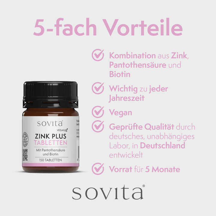sovita Zink Plus Tabletten