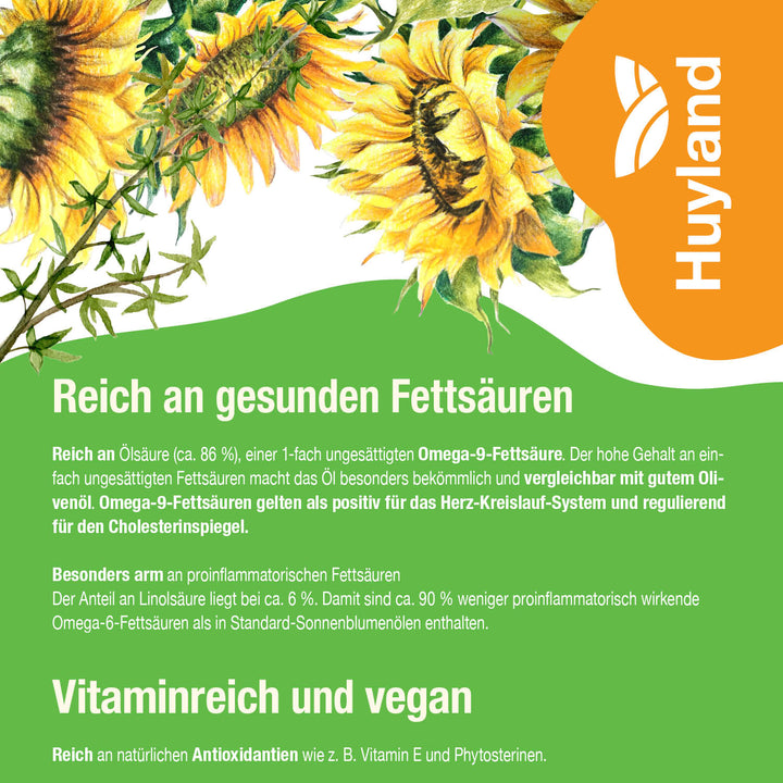 Huyland Harzer Bio Sonnenblumenöl mit Rosmarin (250 ml)