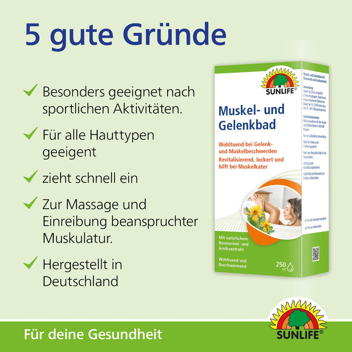 SUNLIFE Muskel- und Gelenkbad (250 ml)