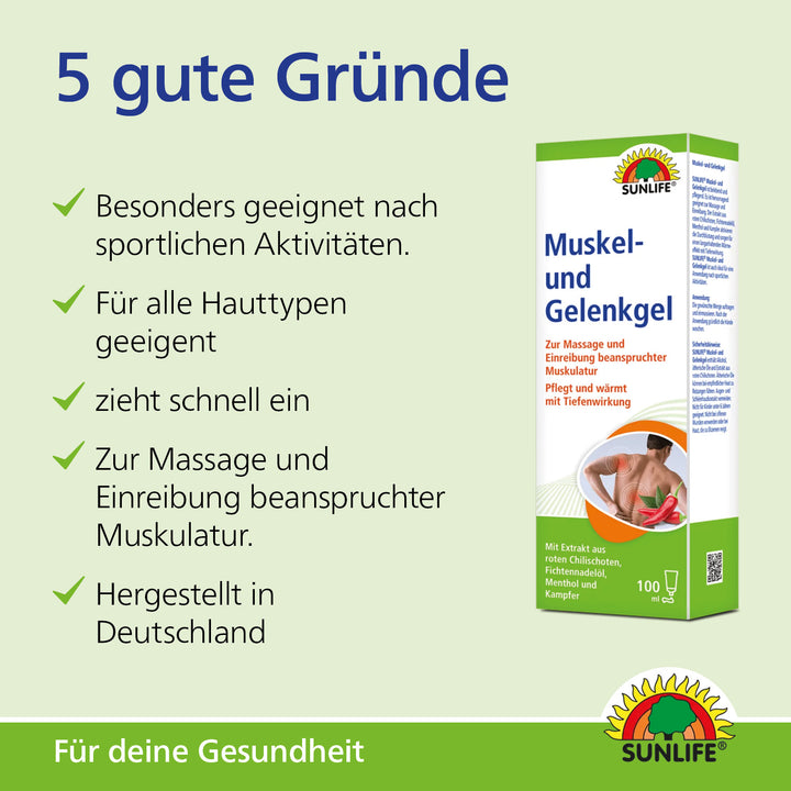SUNLIFE Muskel- und Gelenkgel (100 ml)