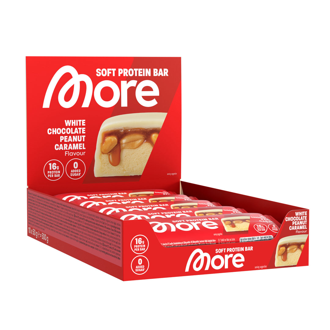 MORE Protein Bar White Chocolate Peanut Caramel | 10 x 50g