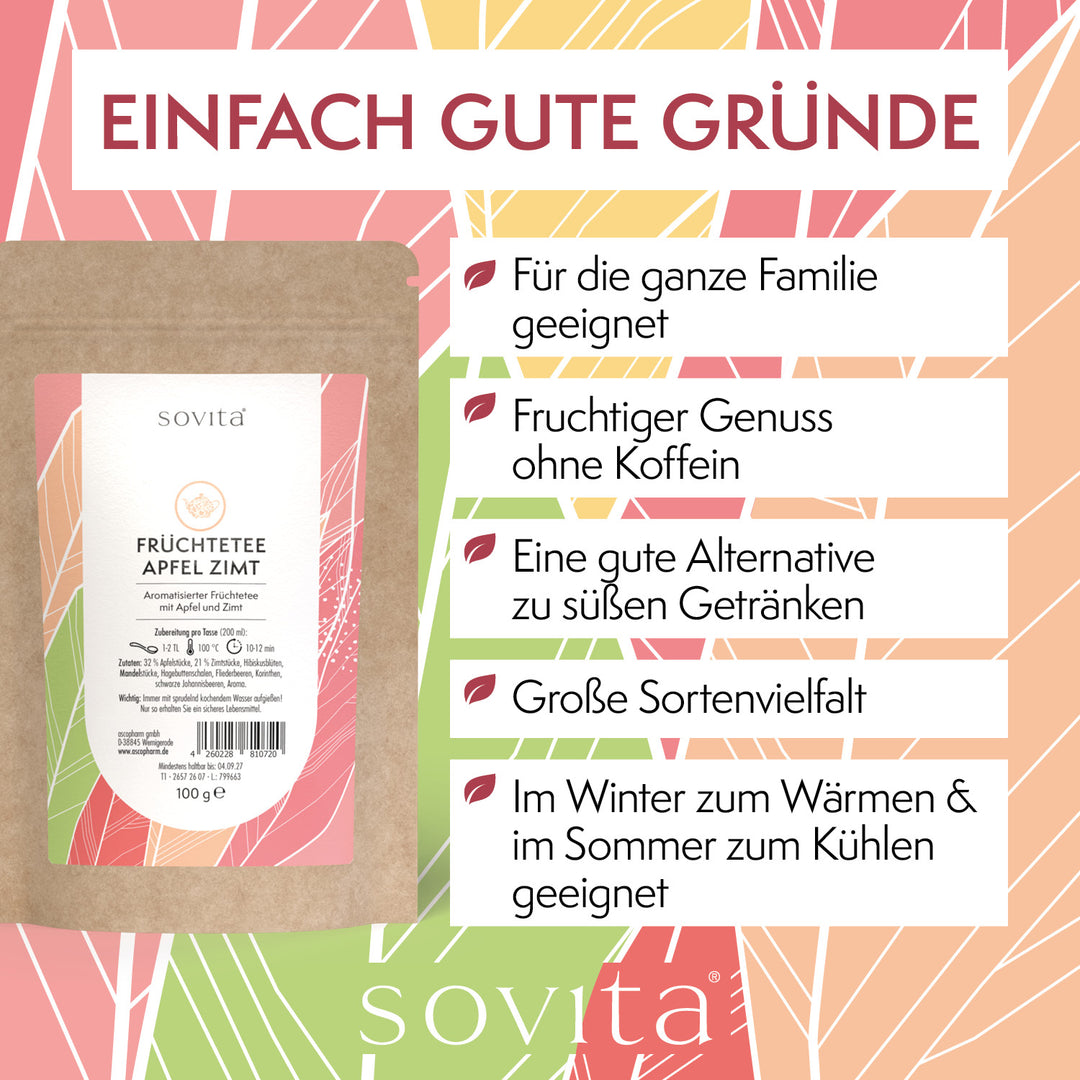 sovita Früchtetee Apfel Zimt