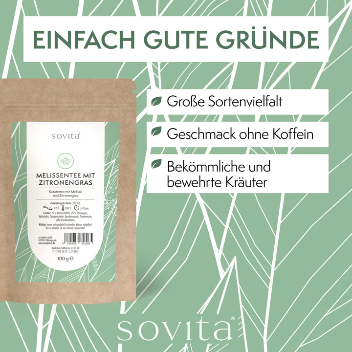 sovita Melissentee mit Zitronengras