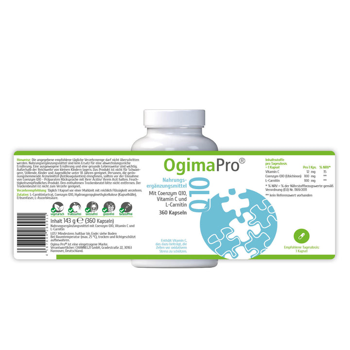 Ogima Pro Q10, Jahresvorrat