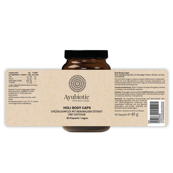 Ayubiotic HOLI BODY CAPS, 3-Monatsvorrat