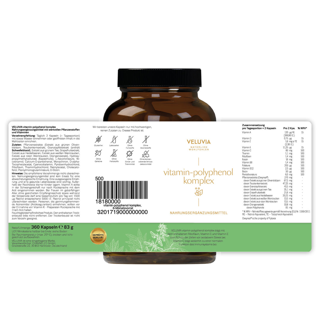 Veluvia vitamin-polyphenol komplex