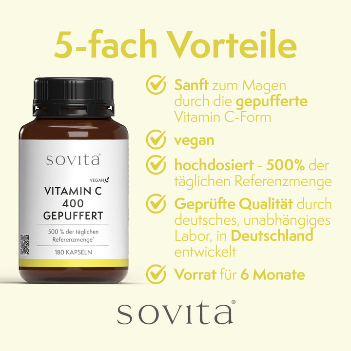 sovita Vitamin C 400 gepuffert Kapseln