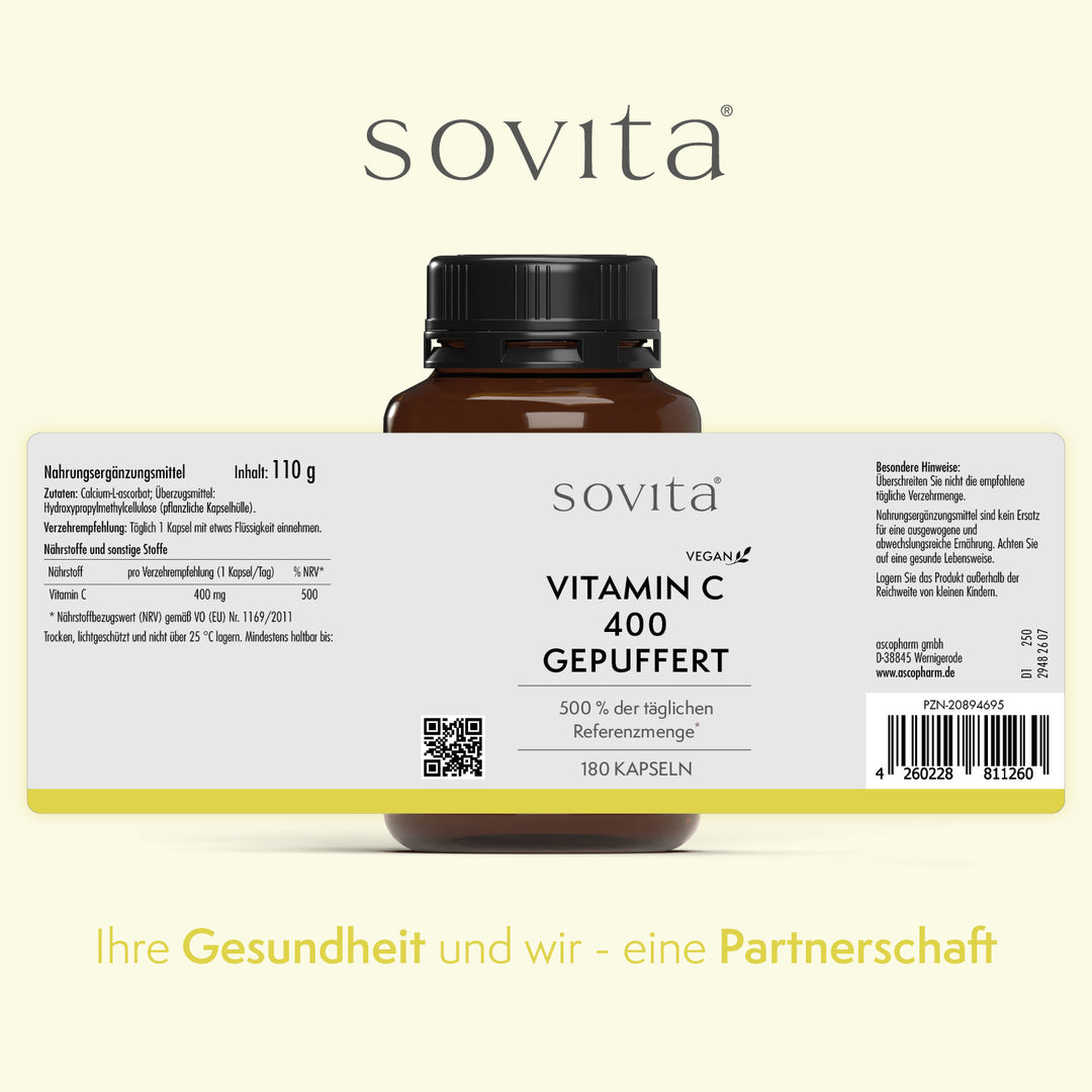 sovita Vitamin C 400 gepuffert Kapseln