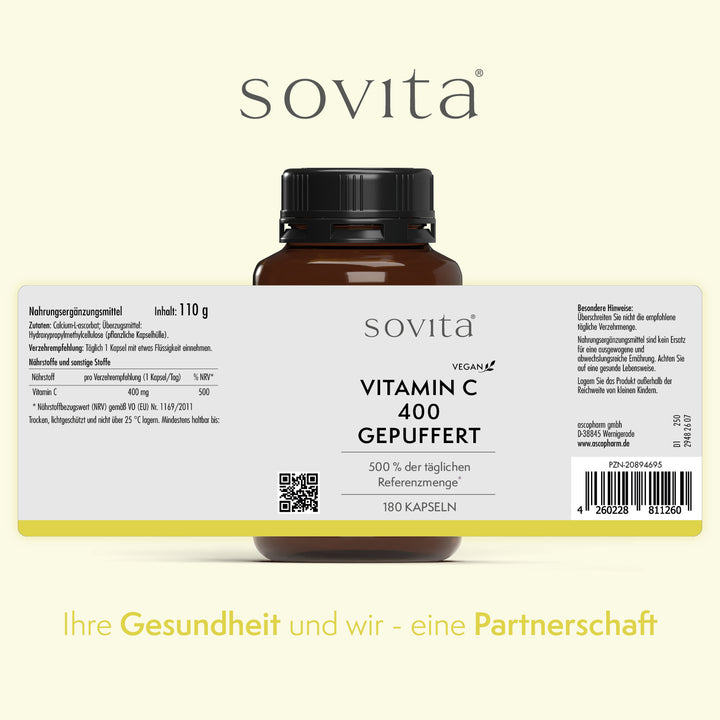 sovita Vitamin C 400 gepuffert Kapseln