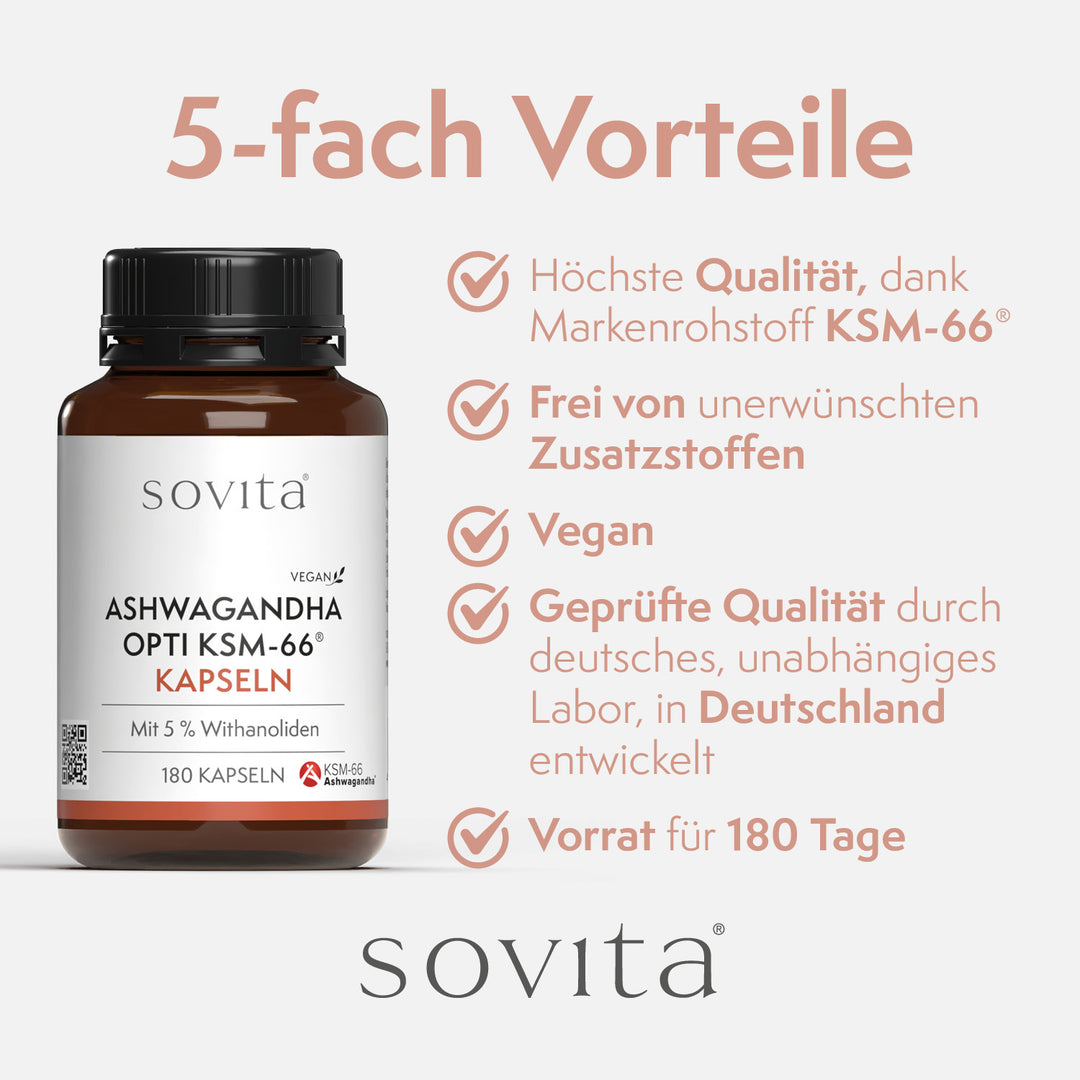 sovita Ashwagandha Opti KSM-66 Kapseln