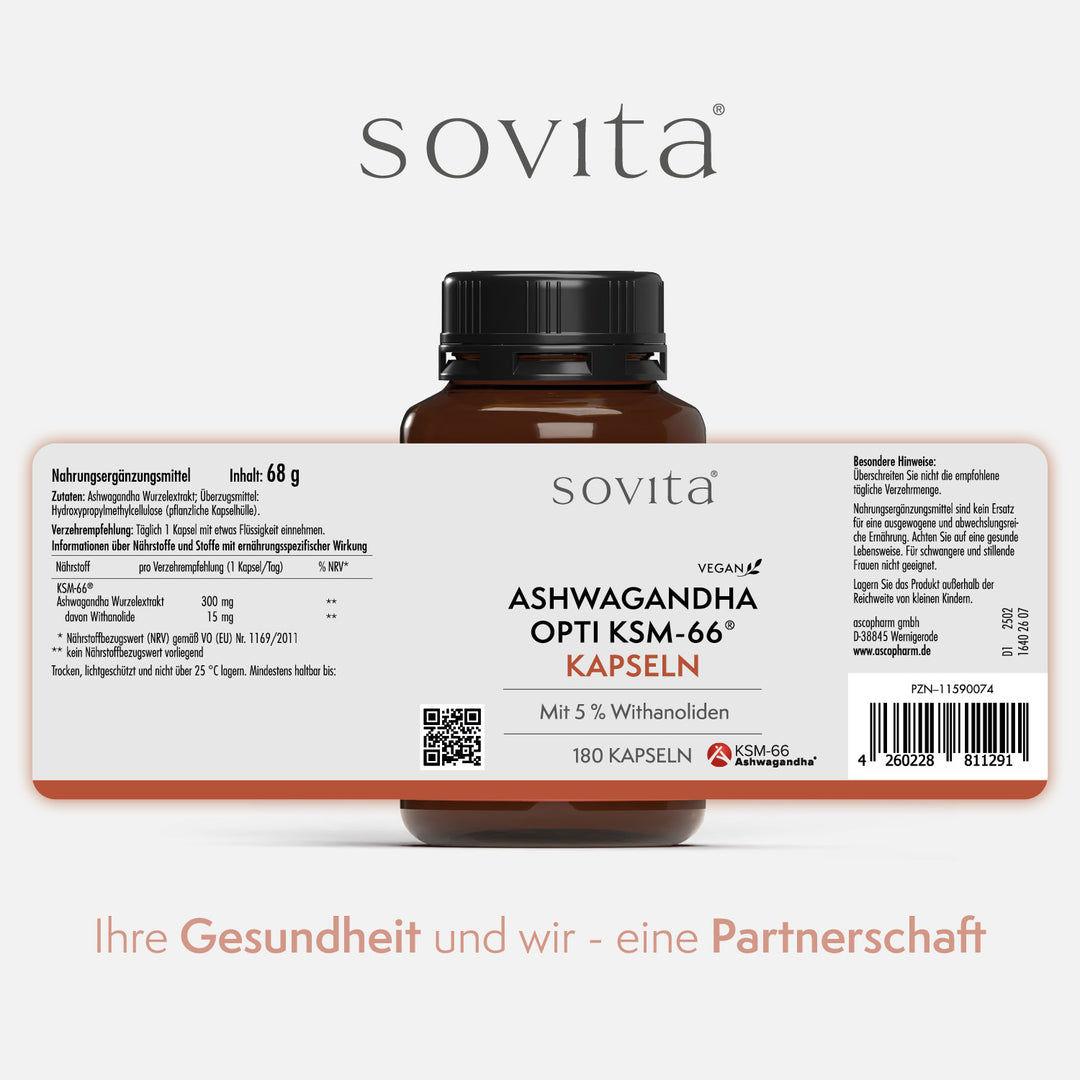 sovita Ashwagandha Opti KSM-66 Kapseln