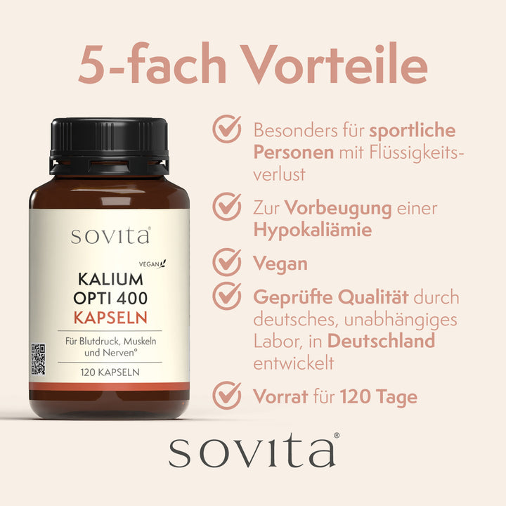 sovita Kalium Opti 400 Kapseln