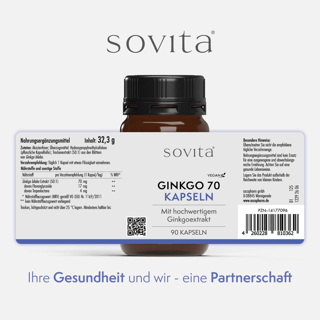 sovita Ginkgo 70 Kapseln