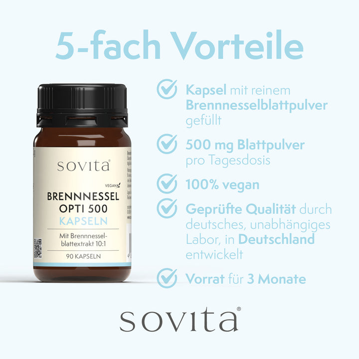 sovita Brennnessel Opti 500 Kapseln