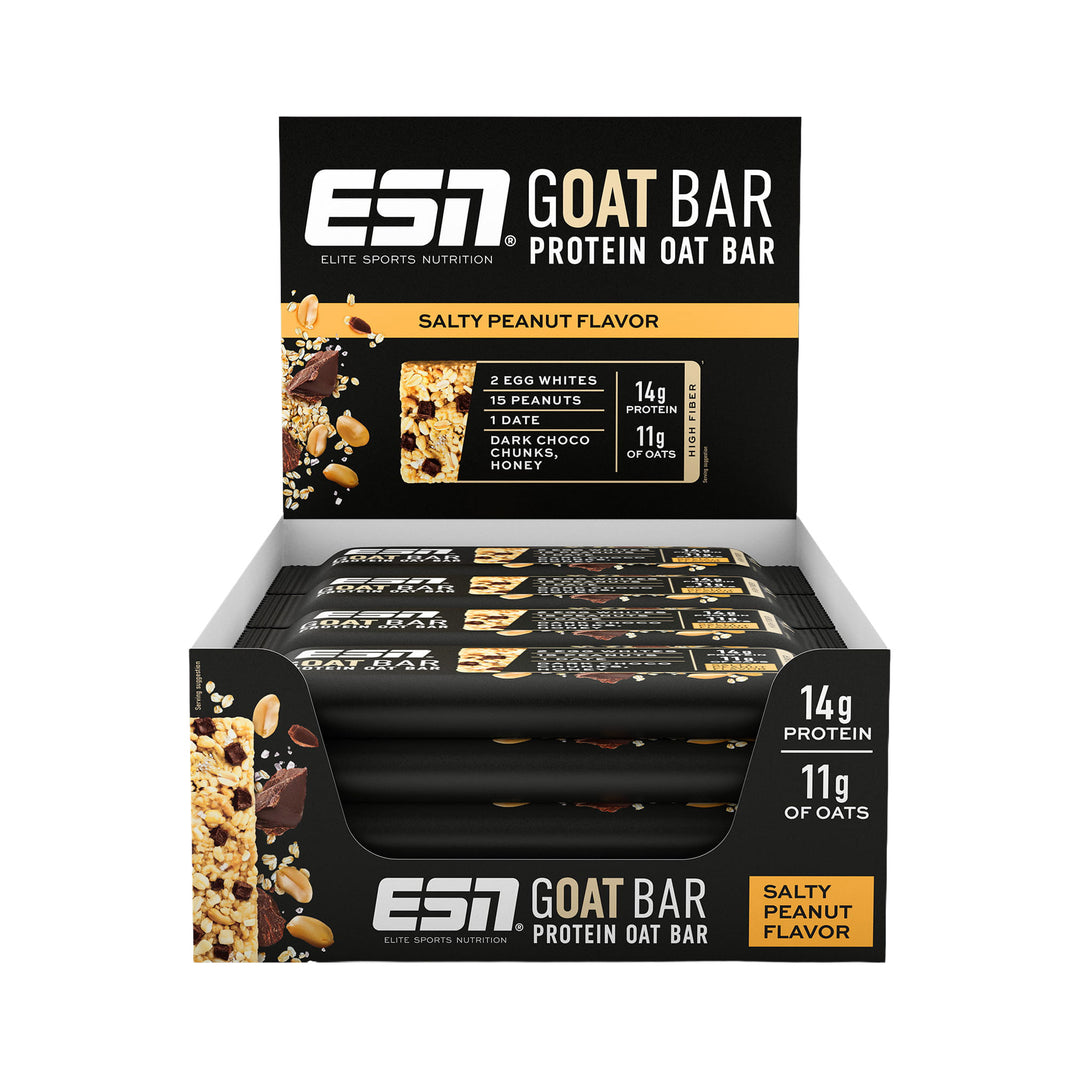 ESN GOAT Bar Salty Peanut | 12 x 55g