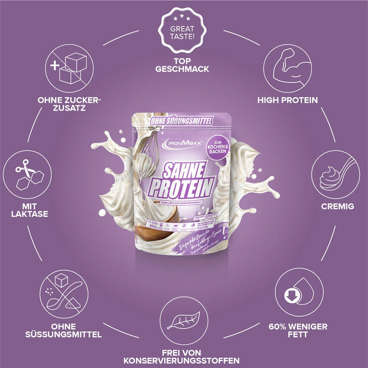 IronMaxx - Sahne Protein Sahne Style (500 g Beutel)