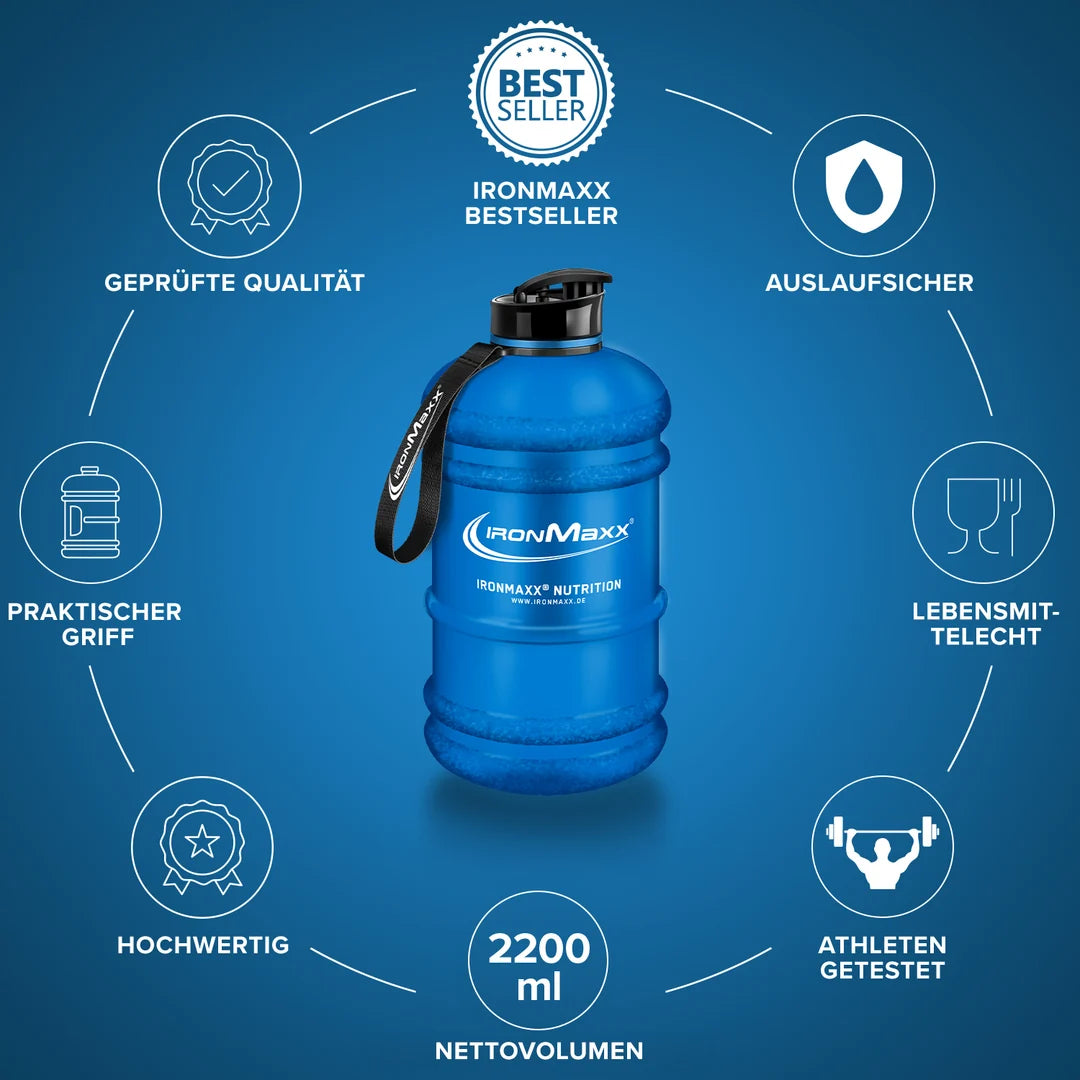 IronMaxx - IM Water Gallon Blau Matt (2200ml)