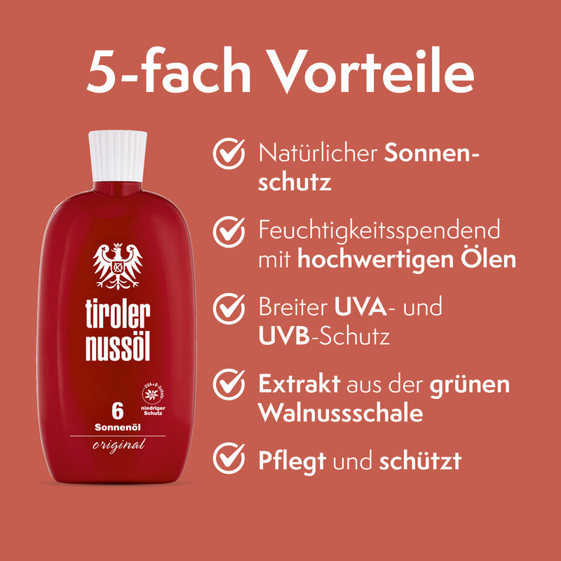 Tiroler Nussöl Original Sonnenöl LSF 6  150ml