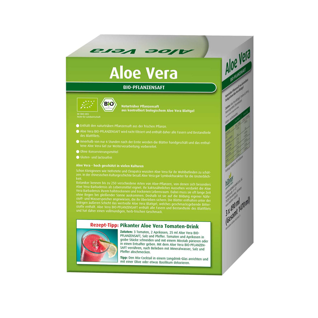 Hübner Aloe Vera Bio-Pflanzensaft Set