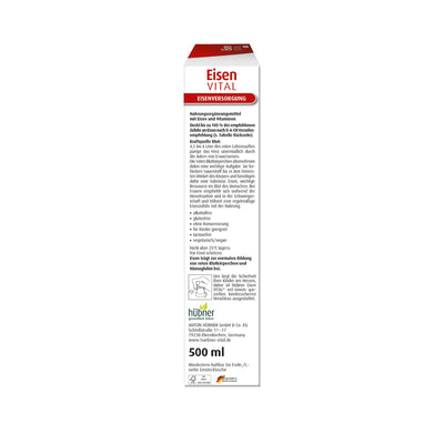 Hübner Eisen Vital - F Eisen Liquid - Trinksaft 500ml